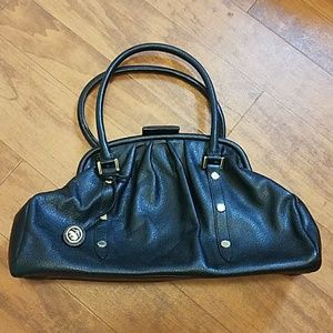 Brooks Brothers Black Leather Handbag
